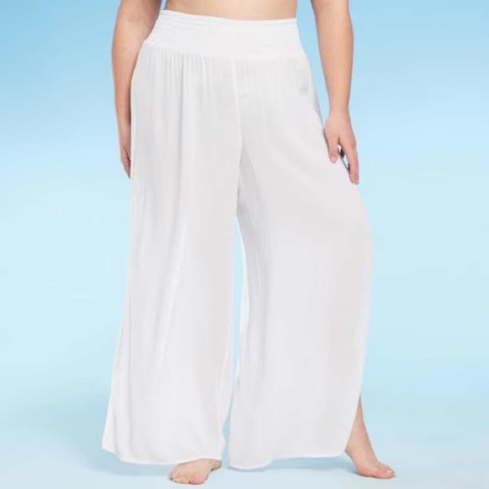 🌊KONA SOL White Linen Pants